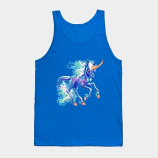 Glowing unicorn Tank Top